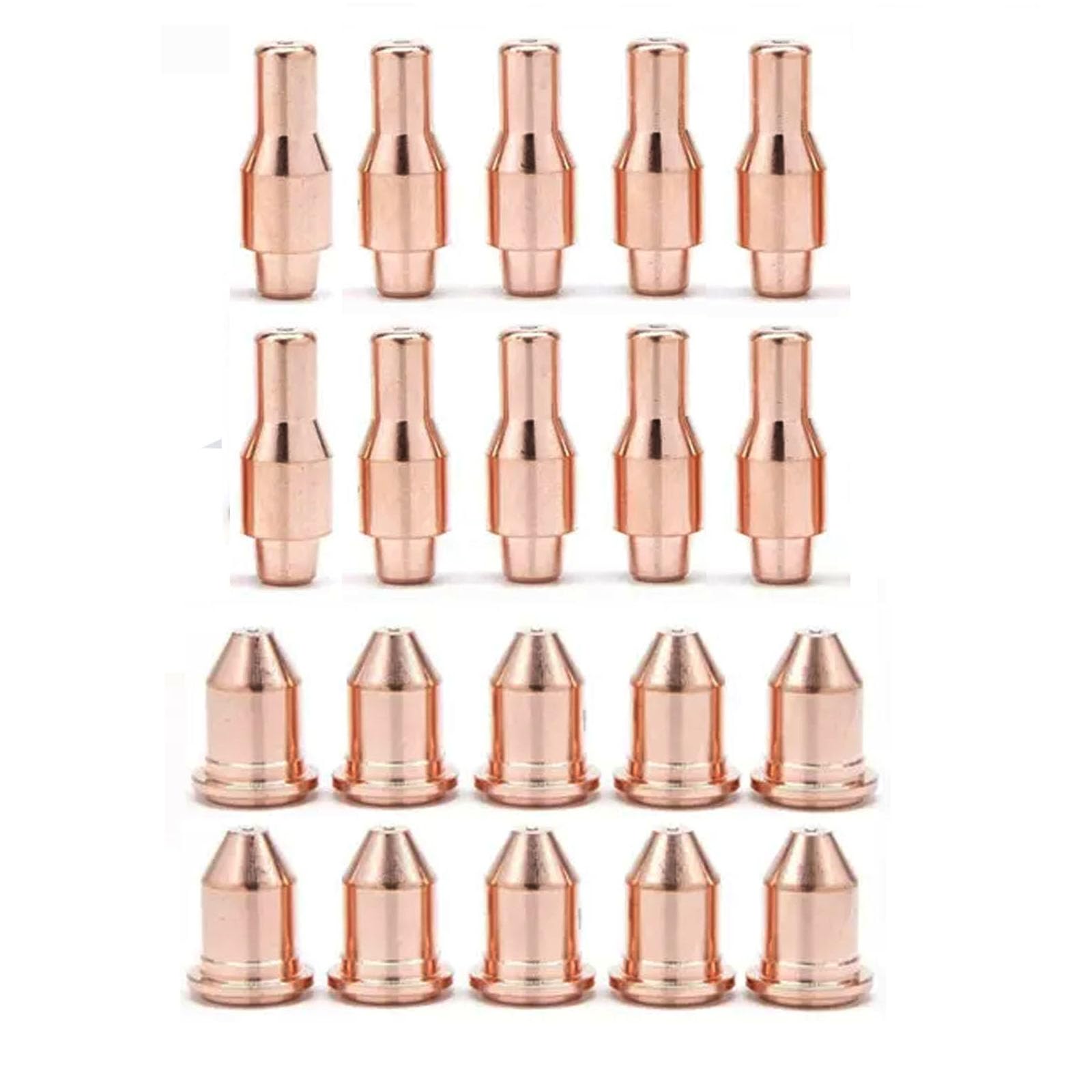 For Harbor Freight Titanium Plasma 45 Plasma Cutter 56255 TI-PC45 iPT-45 torch Kit Electrode Nozzle Ring 56576 56255 56811 (20pk Electrode + Nozzle)