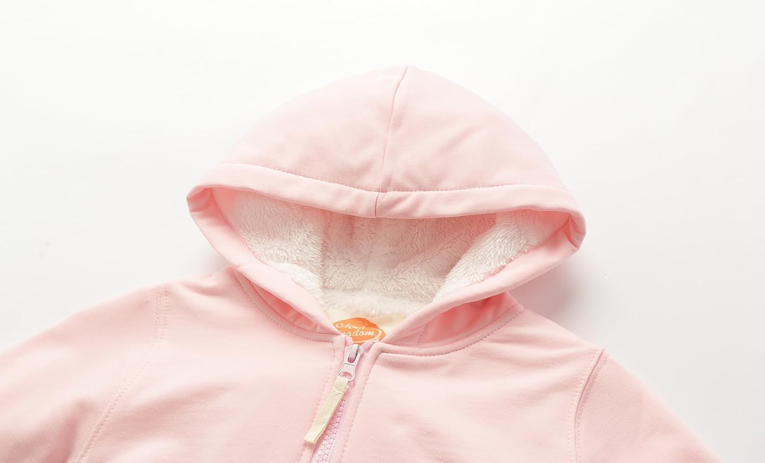 Mud Kingdom Boys Girls Full-Zip Hooded Sweatshirt Fur Lined Funny Pattern 6 Months-8 Years