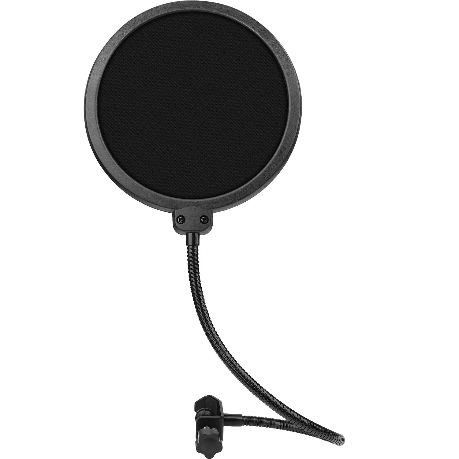 Microphone Pop Filter, ChromLives Mic Pop Filter Dual Layer Shield, Flexible 360° Gooseneck Clip Stabilizing Arm Pop Filter Compatible with Blue Yeti, Snowball, Microphones