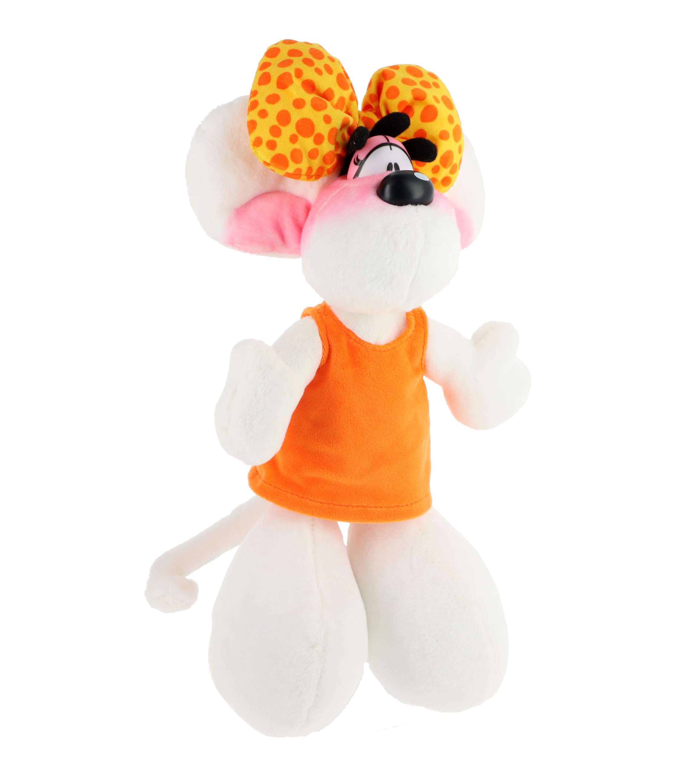 Diddl - Diddlina Orange Dress Plush Toy 30cm - Plush Mouse 90s