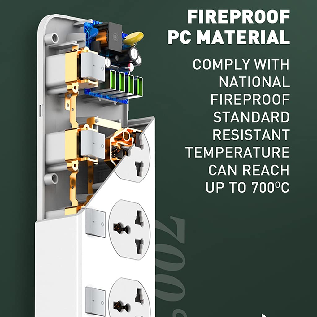 Convertitore a Spina Internazionale, 3.4a 4 Port USB Prese di Caricamento e Internazionale Universal Jack, Set di Tappi for adattatori di Viaggio Internazionale