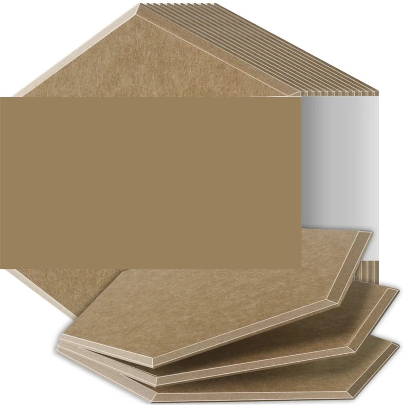 Paneles Acústicos Hexagonales Paneles insonorizados de alta densidad resistentes al fuego que absorben el ruido y eliminan los ecos Para el estudio(04 Dark Brown,12 Pcs,0.9cm Medium Density)