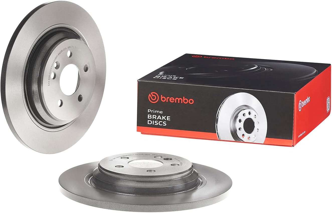 Brembo 08.7607.11 UV Coated solid Rear Brake Rotor MERCEDES-BENZ OE# A1634230012