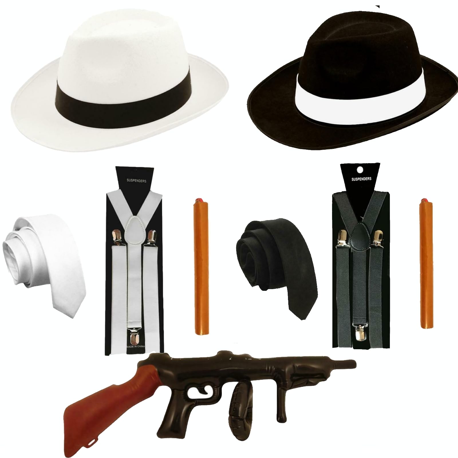 SoWest Gangster Fancy Dress Costume Accessory Gatsby 1920s Mafia Cigar