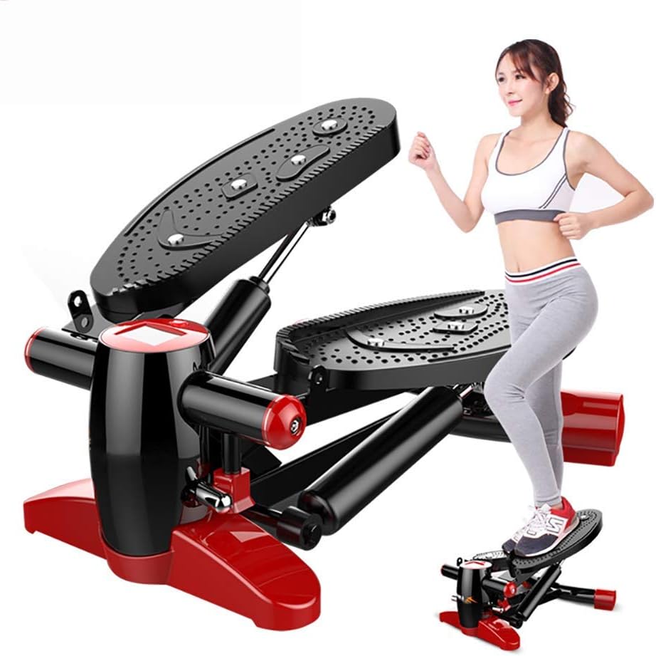 Stepper,Multi-Functional Fitness Equipment Foot Machine,2in1 Twister Mit Power Ropes,Mini with Resistance Bands for Household