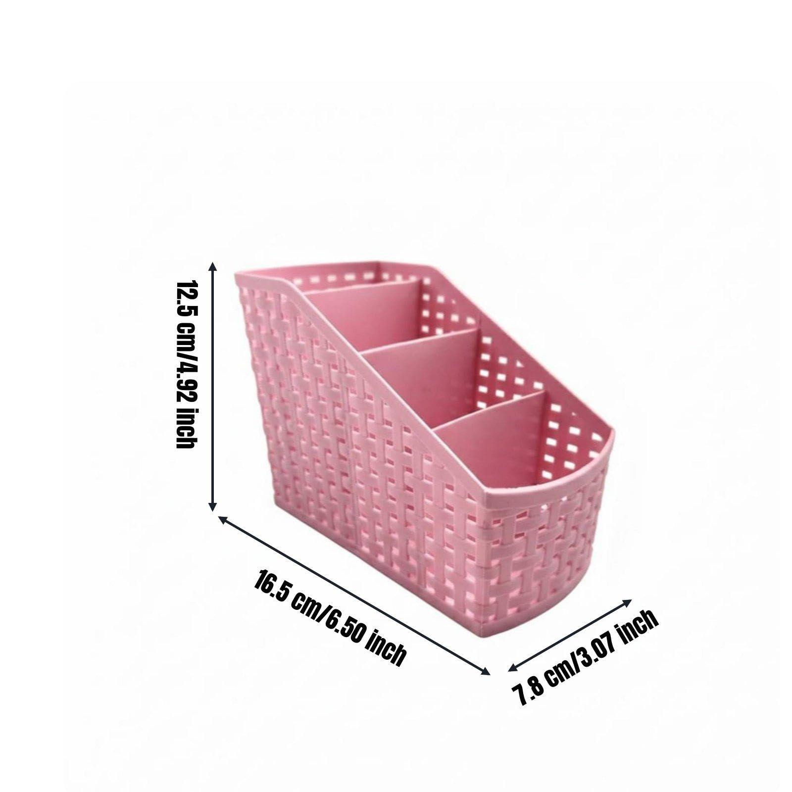 Set di 6 Portapenne Da Scrivania in Plastica PP, Organizer Da Tavolo, Portaoggetti per Penne, Salvaspazio, Design Inclinato, Ideale per Postazioni di, 6 pezzi