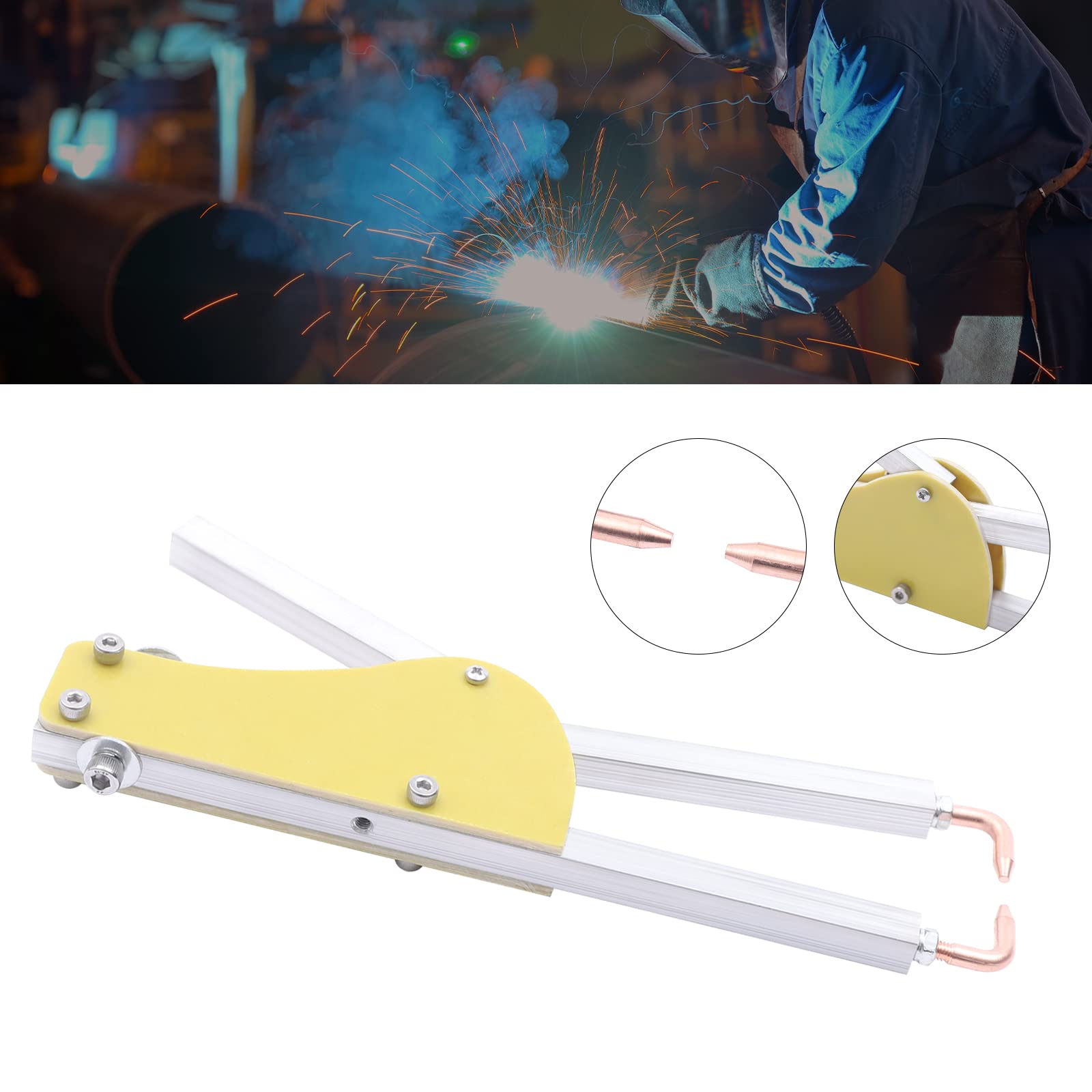 Spot Welder Machine Tongs Butt, Professional Portable Welding Gun for Welding Pen Sheet Repair