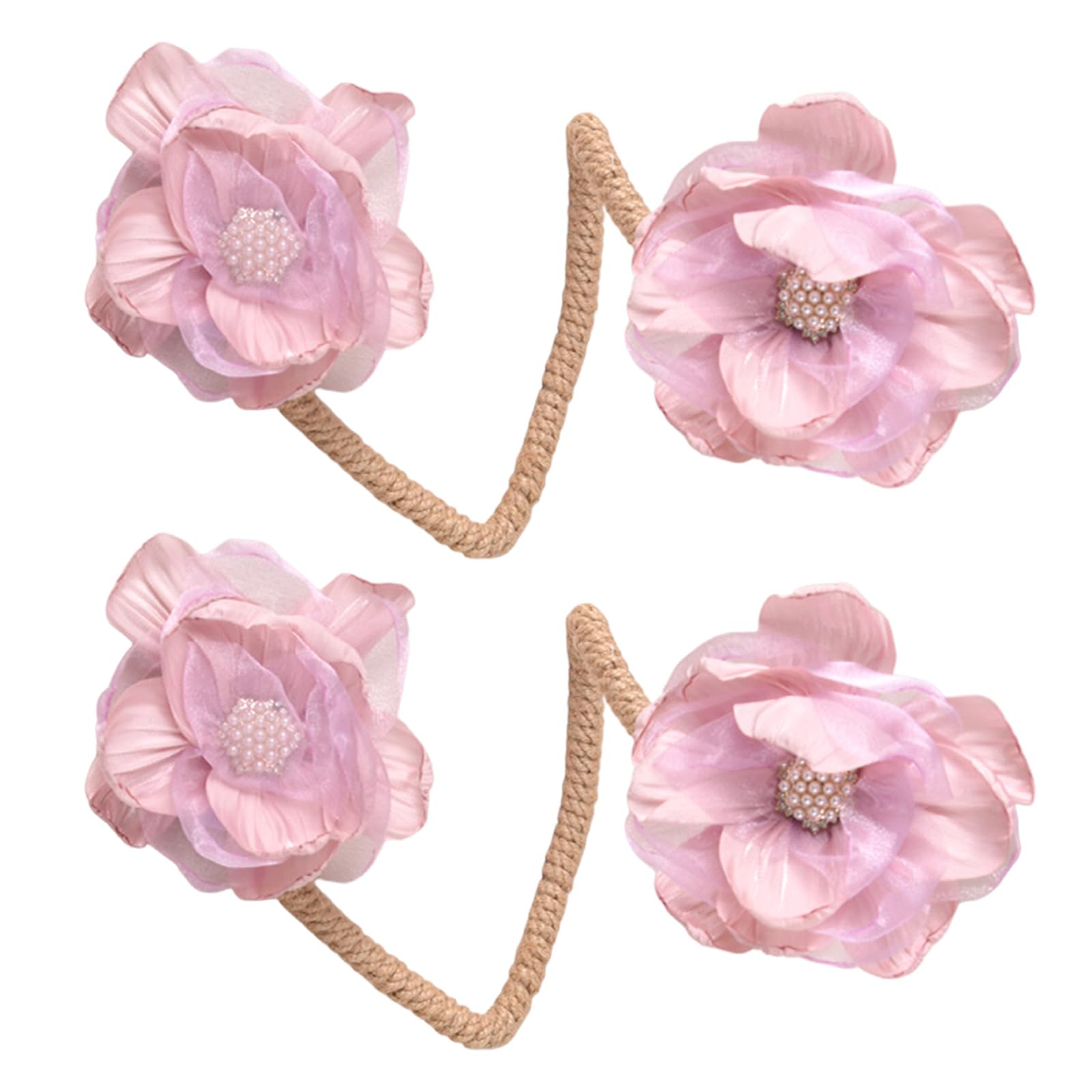 Kangnice 2pcs Curtain Management Band Flexible Positional for Neat Appearance Strong Grip Curtain Organizers