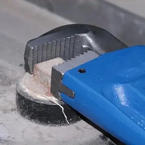 Miniatura 8 de JOIKIT Juego de 4 llaves de tubería de 8, 10, 14, 18 pulgadas, juego de llaves de plomería ajustables de hierro fundido tratado térmicamente con