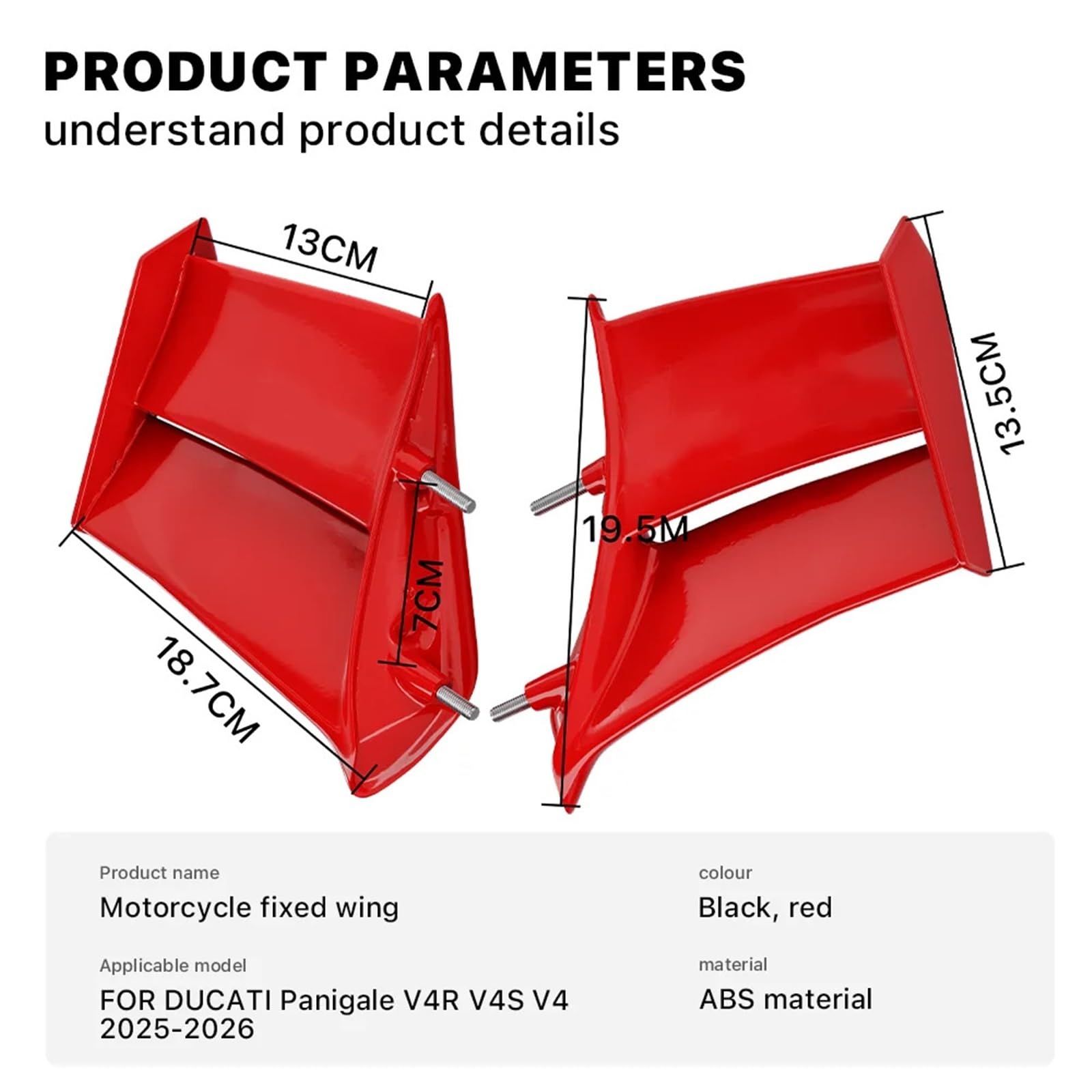 Wingletów Motocyklowych Do Ducati PANIGALE V4 V4S V4R SP 2025 2026