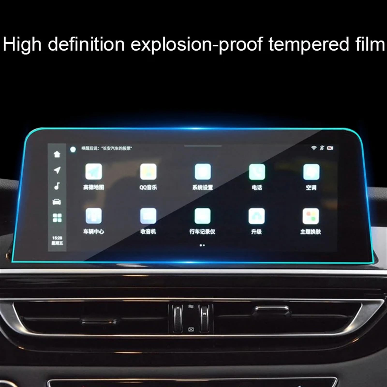 Pour CHANGAN Pour CS75 2018 2019 2020 2021 2022 2023 2024 Écran Tableau Bord Automatique TPU Écran Navigation GPS Voiture Protéger Film Trempé Navigation Protection D'écran Film | 10.25inch GPS Film