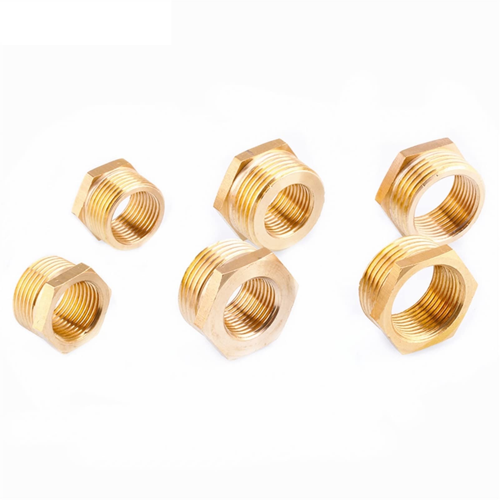 HATOOLHA® - Connettore per rubinetto in ottone con filettatura esagonale, per tubi da giardino BPS (filettatura maschio da 1,2 cm a 1,2 cm femmina