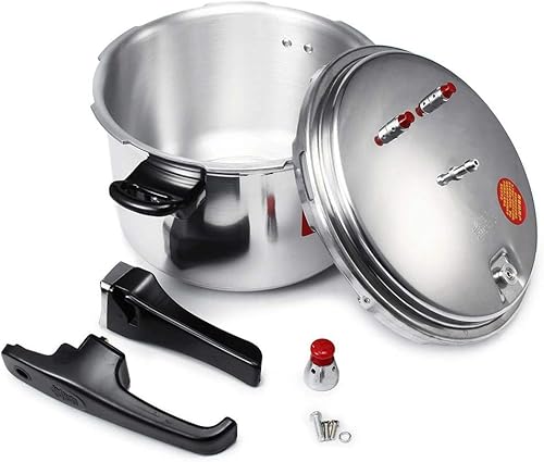 Miniatura 4 de Vctitil Olla a presión clásica de aleación de aluminio de 345 L, olla de cocción más rápida para sopas y carnes, para cocina de inducción de estufa