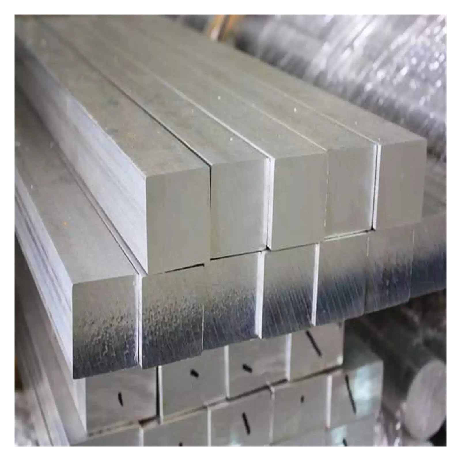 Aluminiowy pręt aluminiowy 6061, płaski i solidny metalowy pręt model DIY, długość 500 mm (20 x 20 mm)