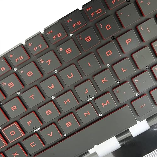 Miniatura 5 de GinTai Teclado retroiluminado US para HP Omen 15-DC 15-DH 15-DC1018ca 15-DC1008ca 15-DC0087nr 15-DC0010nr 15-DC0053nr 15-DC0020nr 15-DC1020nr