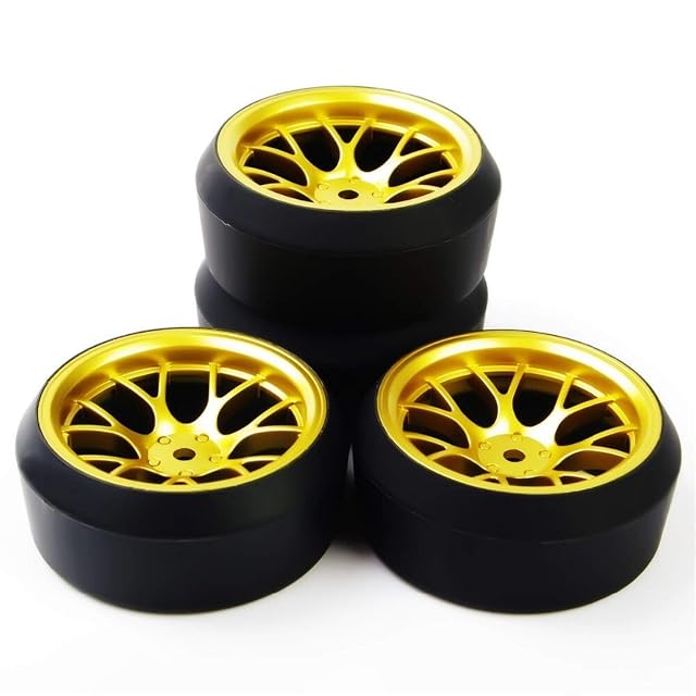 Foto 3 de 5 de VLIZO 12mm Hex Car Parts Offset RC Drift Tires Juego de Llantas de Rueda 4Pcs DHG + PP0370 Adecuado para HSP…