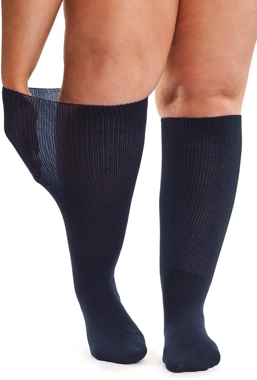 All Woman Plus Size SuperWide Cotton Slouch Socks (SINGLE PAIR)