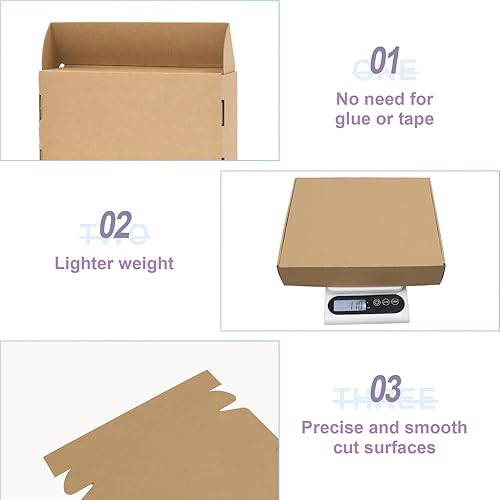 Miniatura 113 de Cajas de envío pequeñas de 6 x 4 x 2 pulgadas para pequeñas empresas, paquete de 30 cajas de correo moradas, caja de embalaje de cartón corrugado