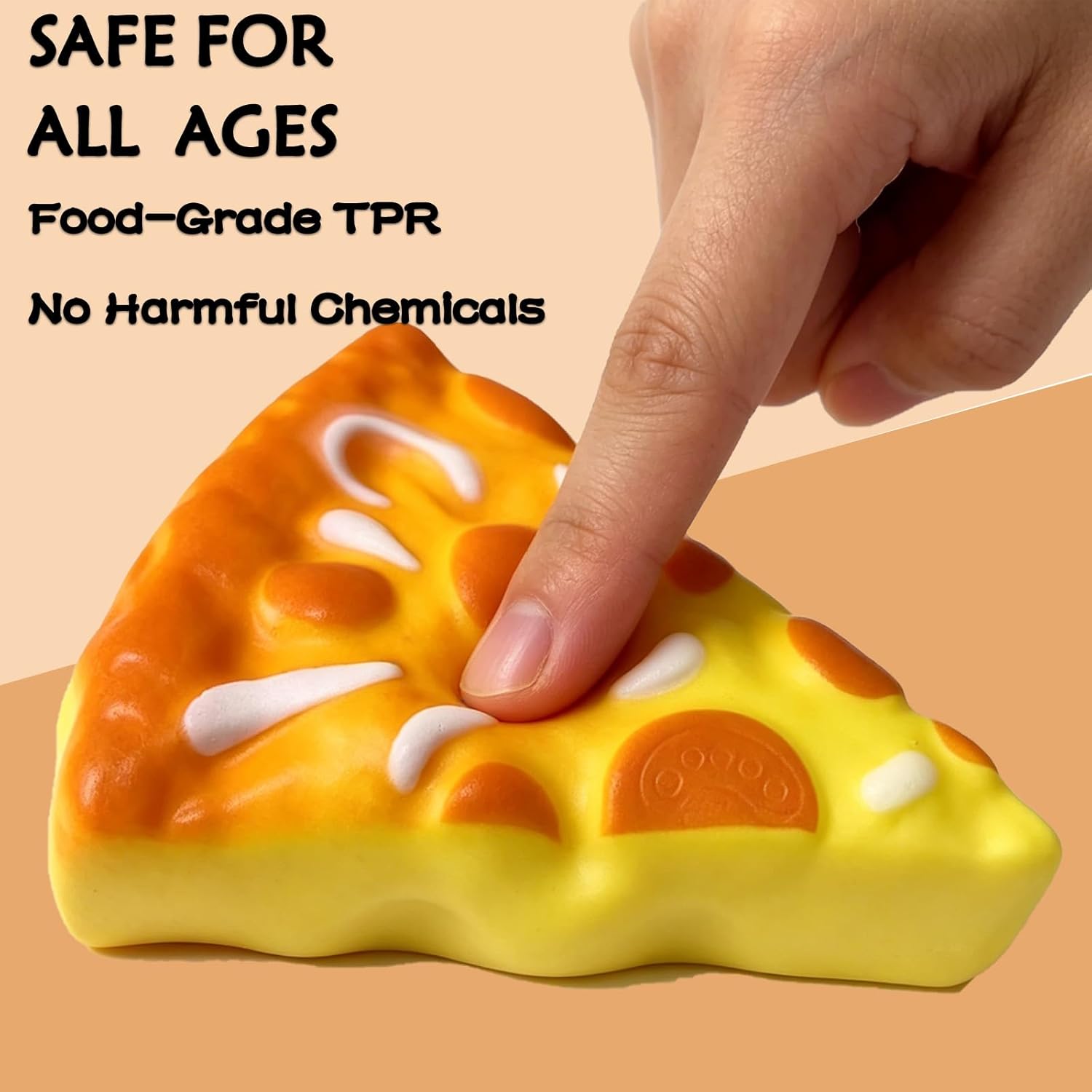 2026 New Slow Rising Squishy Bread Squeeze Toy Fidget Sensory Toy Soft & Stretchy Fidget Toys for Anxiety Relief Party Favors (Cheese Bread)