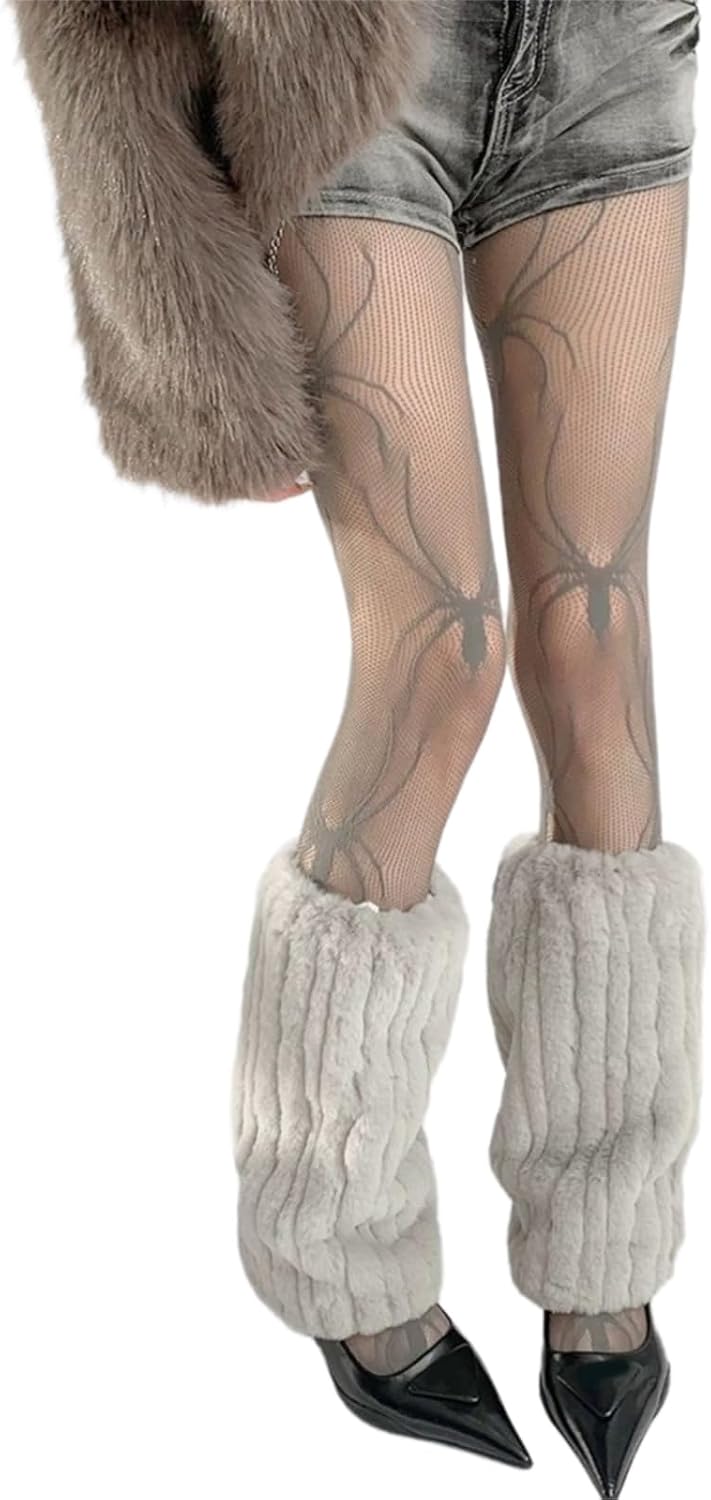 Fishnets Pantyhose Stockings Spiderweb Patterned Tights Socks Halloween Fancy Dress Costume Accessories Hosiery Sheer