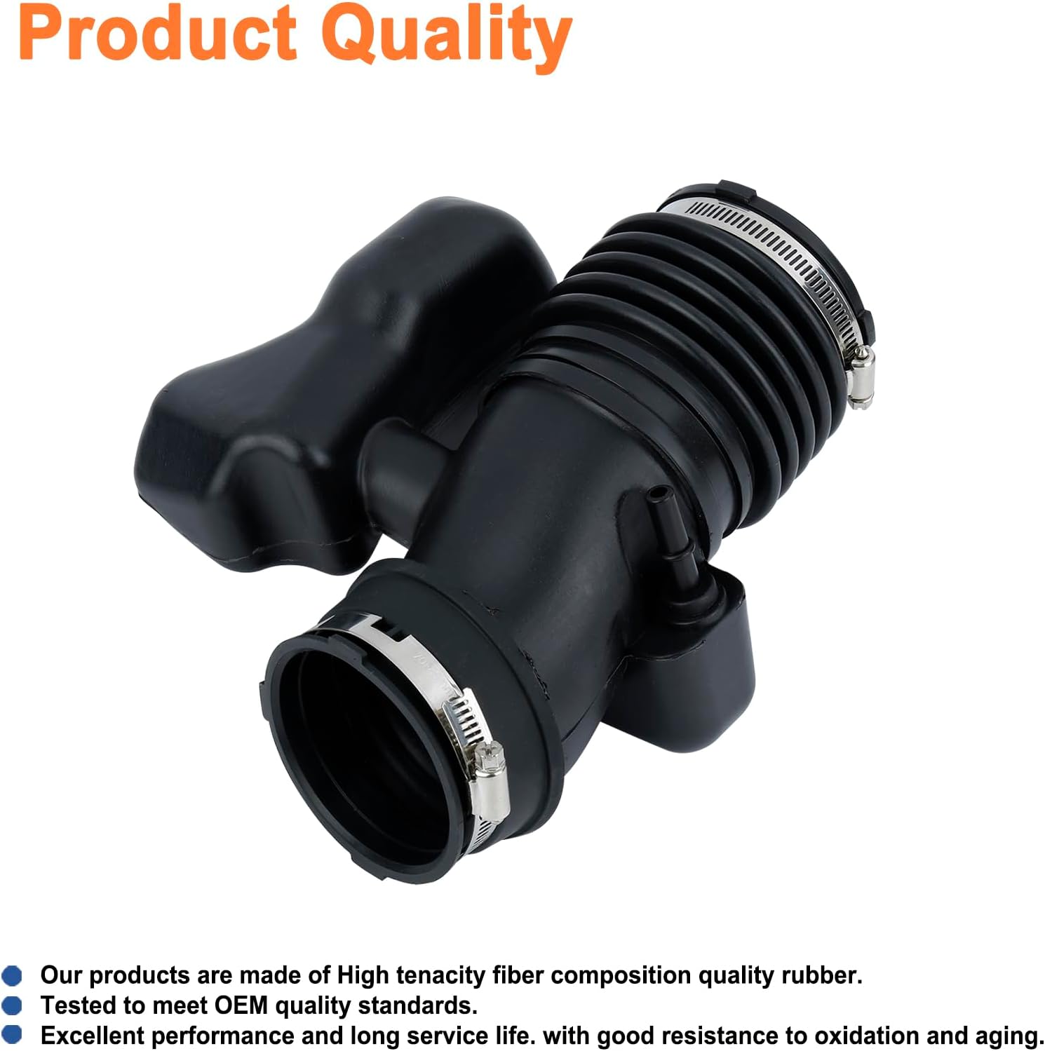 Engine Air Intake Hose (Tube With Clamps).Fits for 2009-2011 Buick Enclave,Chevy Traverse,GMC Acadia,Saturn Outlook. Replaces Part # 25783713.