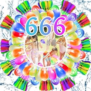 ZHHGOO 666 Stück Wasserballons Mehrfarbig