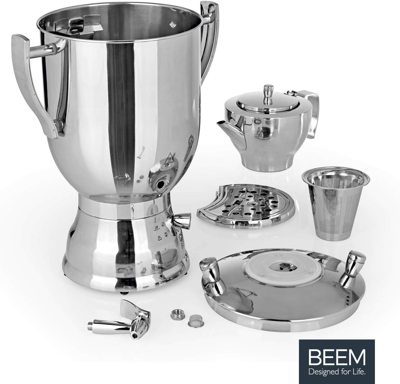 Disassembled BEEM Samovar 7204 3008C components