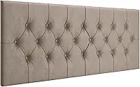 Cabeceira Para Cama Box Casal Queen Capitonê 1,60x56 Decoração V. Cores (Bege)