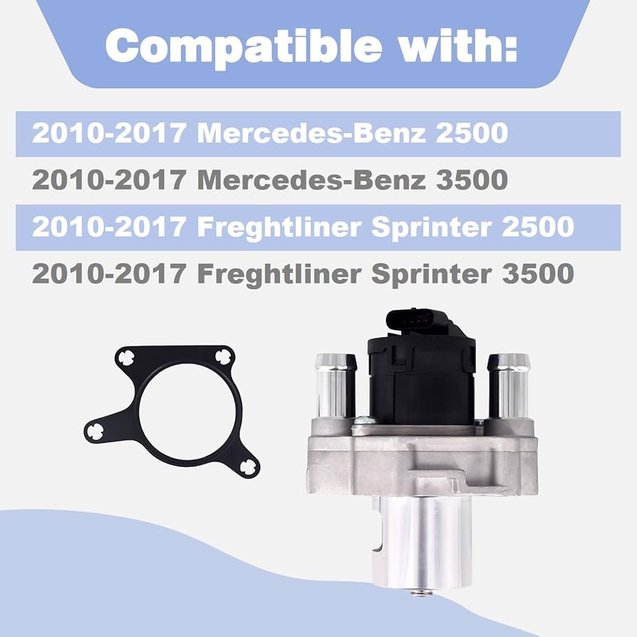 Ysimee A6511410369 - Boîte de dépression pour refroidisseur de gaz d' échappement - Valve AGR compatible avec Mercedes Benz CLA CLS W218 GLA X156 GLC X253 GLE W166 Classe S W221 W222 SLK
