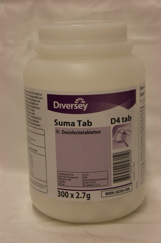 Diversey suma Tab (Desinfectante pastillas) 300 pastillas
