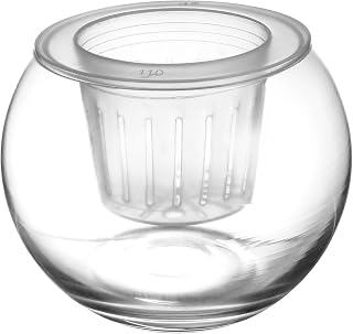 Hydroponics Flower Pot 15 Pcs Glass Self Watering with Basket Xmas