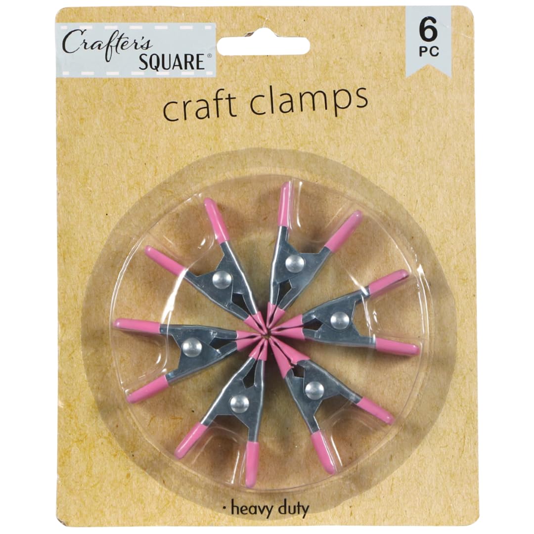 Crafter's Square Craft Claps 2 inch Heavy Duty Spring Clamps - 6 pc Set