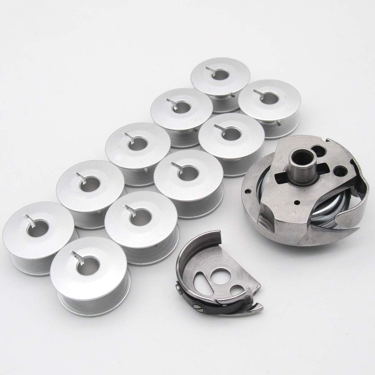 CKPSMS Brand -#HPF-263495+10PCS bobbins 1SET Rotary Hook/Bobbin Case/10PCS Bobbins FIT for PFAFF 570,571,574,590,591(Rotary Hook and Bobbin Case and Bobbins)