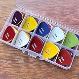 ostad dz Stockage pratique - Nos choix de guitare sont soigneusement emballés dans une boîte de rangement portable, pour les musiciens en déplacement. Que vous vous dirigez vers un concert, une répétition ou simplement du brouillage avec des iend, vous pouvez porter vos choix sans effort. Orage Box continue d'organiser, SUSU que vous avez toujours vos choix préférés dans Easy. N Perdre à nouveau de vos accessoires entités tout en maintenant une configuration.