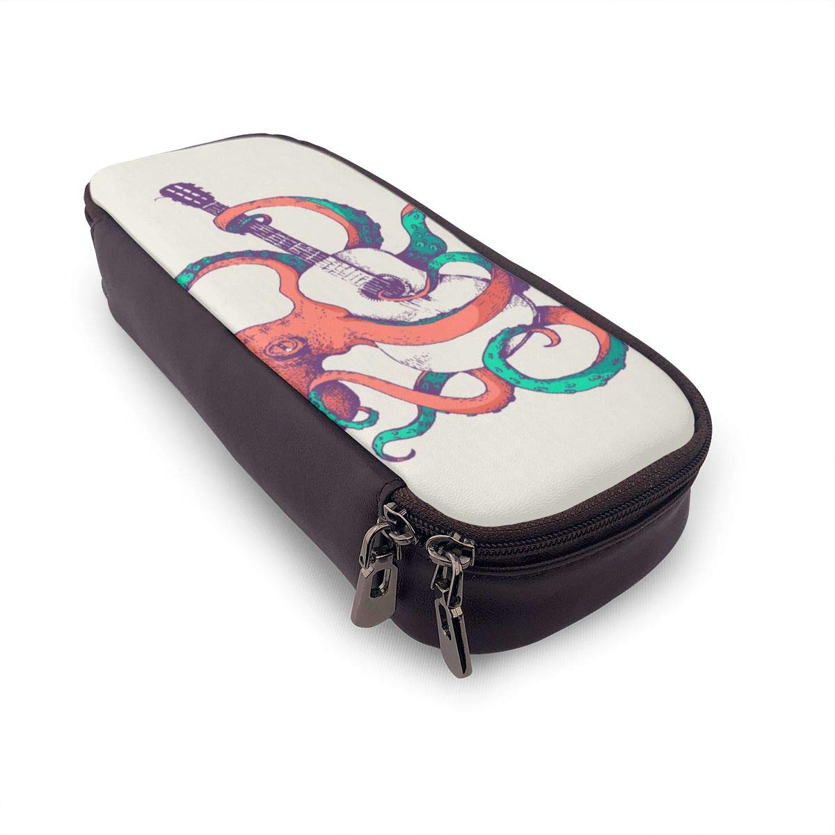 Amazon | ペンケース 大容量 筆箱 たこ ギター タコ シンプル 多機能