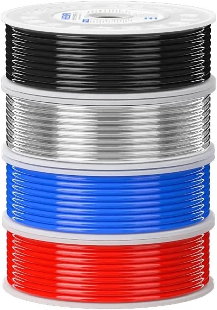 Air Hose Pneumatic Tube Pipe PU Hoses 5 Meter 8mm 6mm 4mm 3mm 2mm for Compressor Polyurethane Tubing(3X2-5M Transparent)