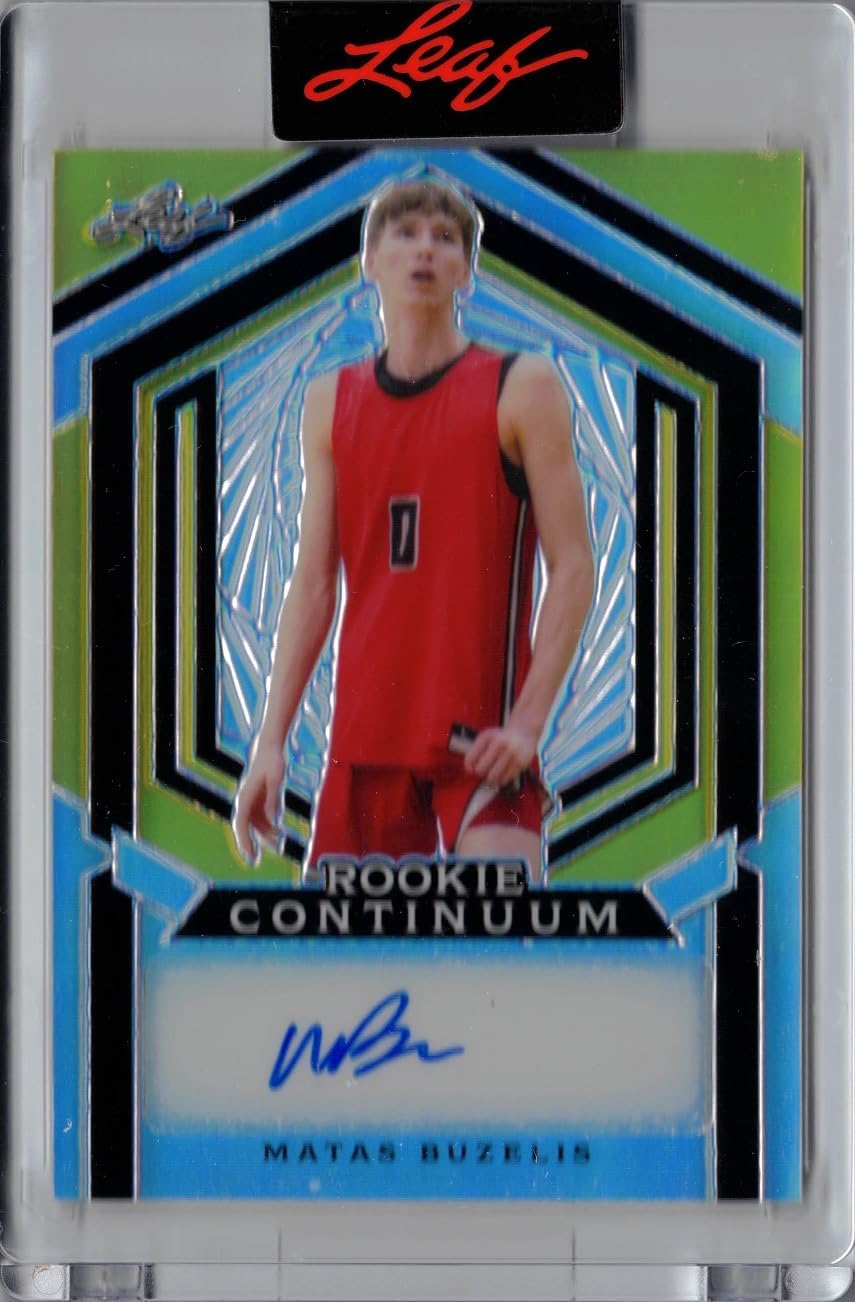 2023 Leaf Metal Rookie Continuum #MC-124 Matas Buzelis Certified Autograph Basketball Card - Only 234 made!