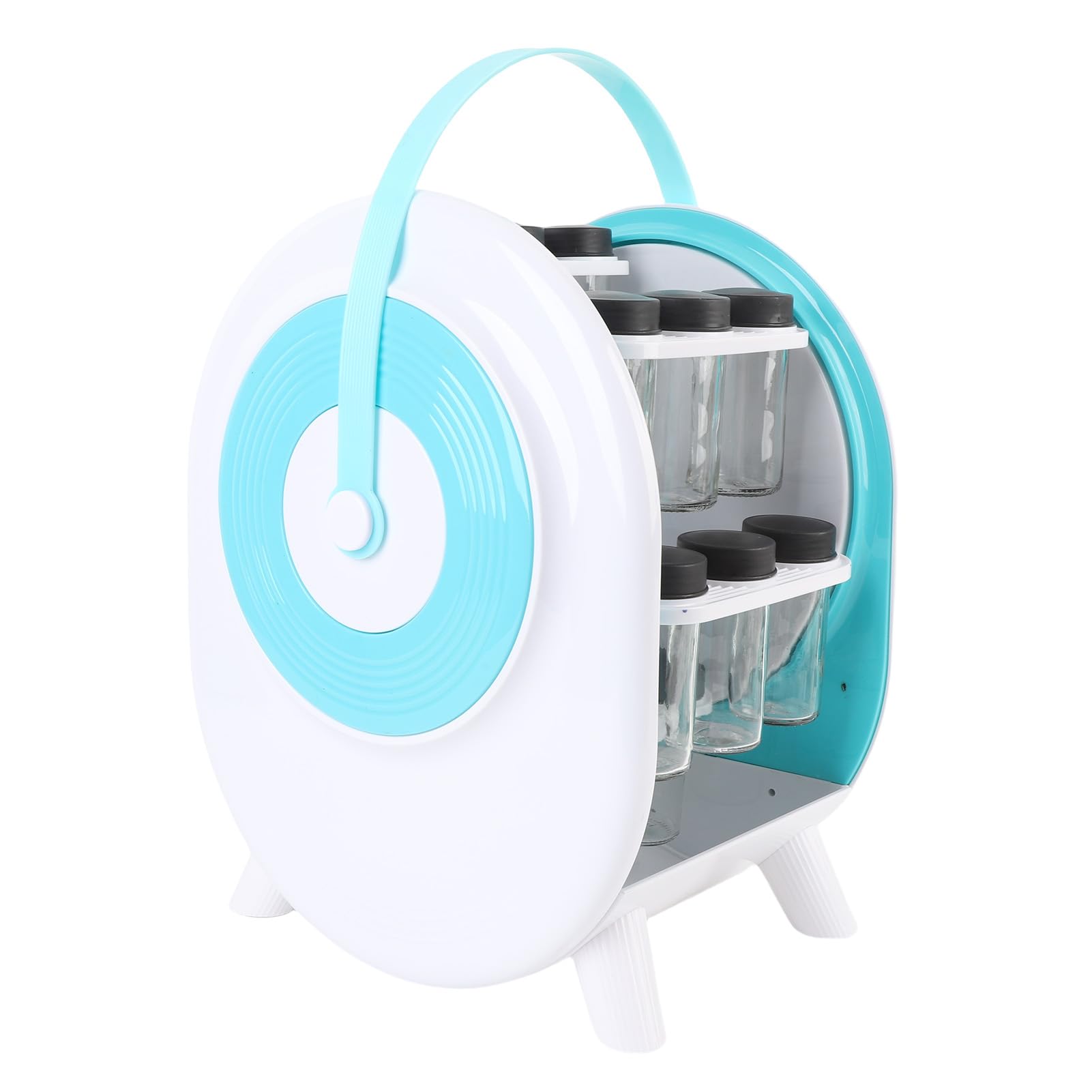 Luocute 360 ° Rotierendes Gewürzregal, Platz Sparende Stabile Struktur, Gewürz -Jar -Organisator für Küchenarbeitsplatten, Organisieren, Lagern und Zeigen Gewürze für Heimköche