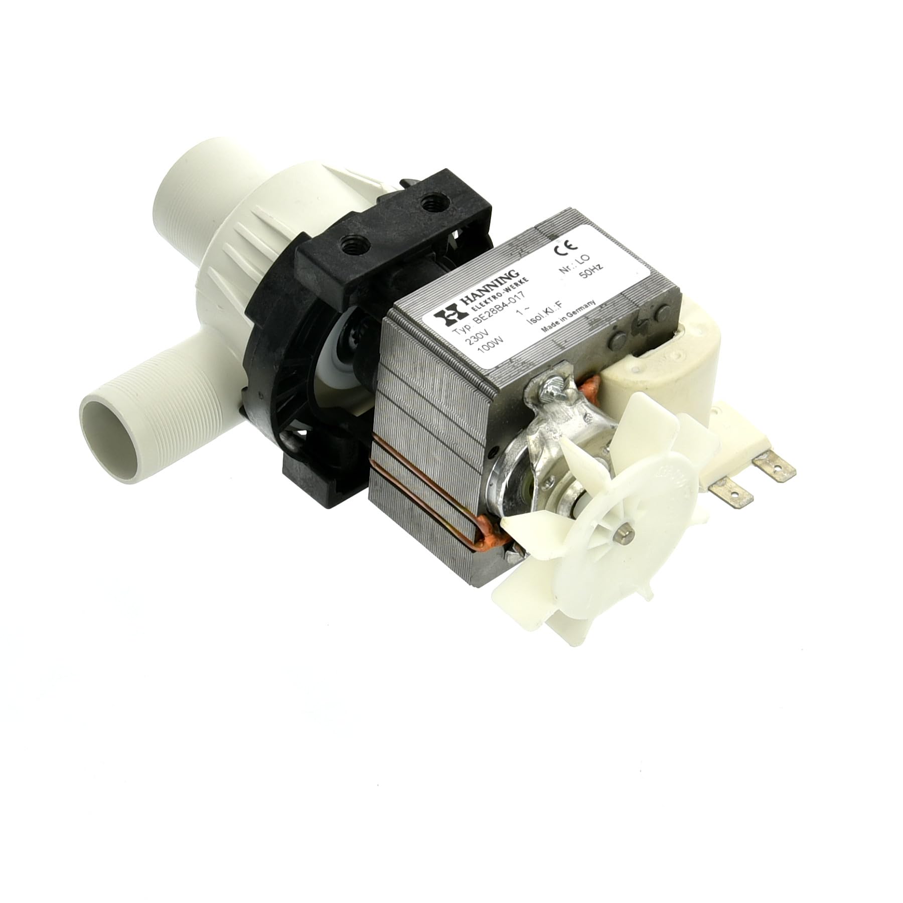 Hanning Ablaufpumpe BE28B4-017 für Kombidämpfer und Heißluftofen Rational 3002.1000 230V 100W 50Hz Eingang ø 30mm Ausgang ø 24mm, CLine, CM101G, CM61G, CC101, CCM102, CD202, CD61, CPC102, CPC202