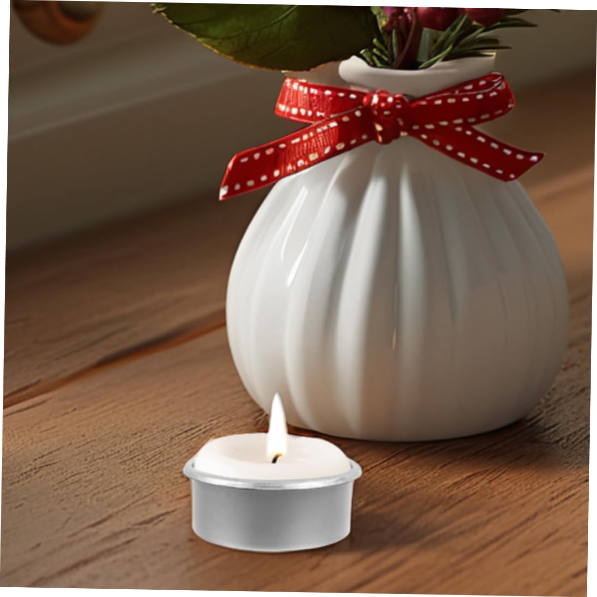 Metal Empty Candle Cups Christmas Candle Holder Decor 10 Pack Tealight Holders for Centerpieces Liners
