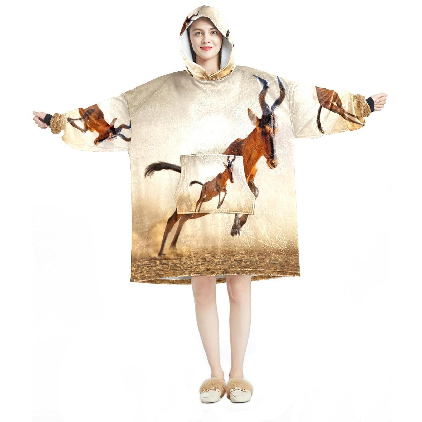 Sweat à capuche surdimensionné flanelle contre le froid hiver