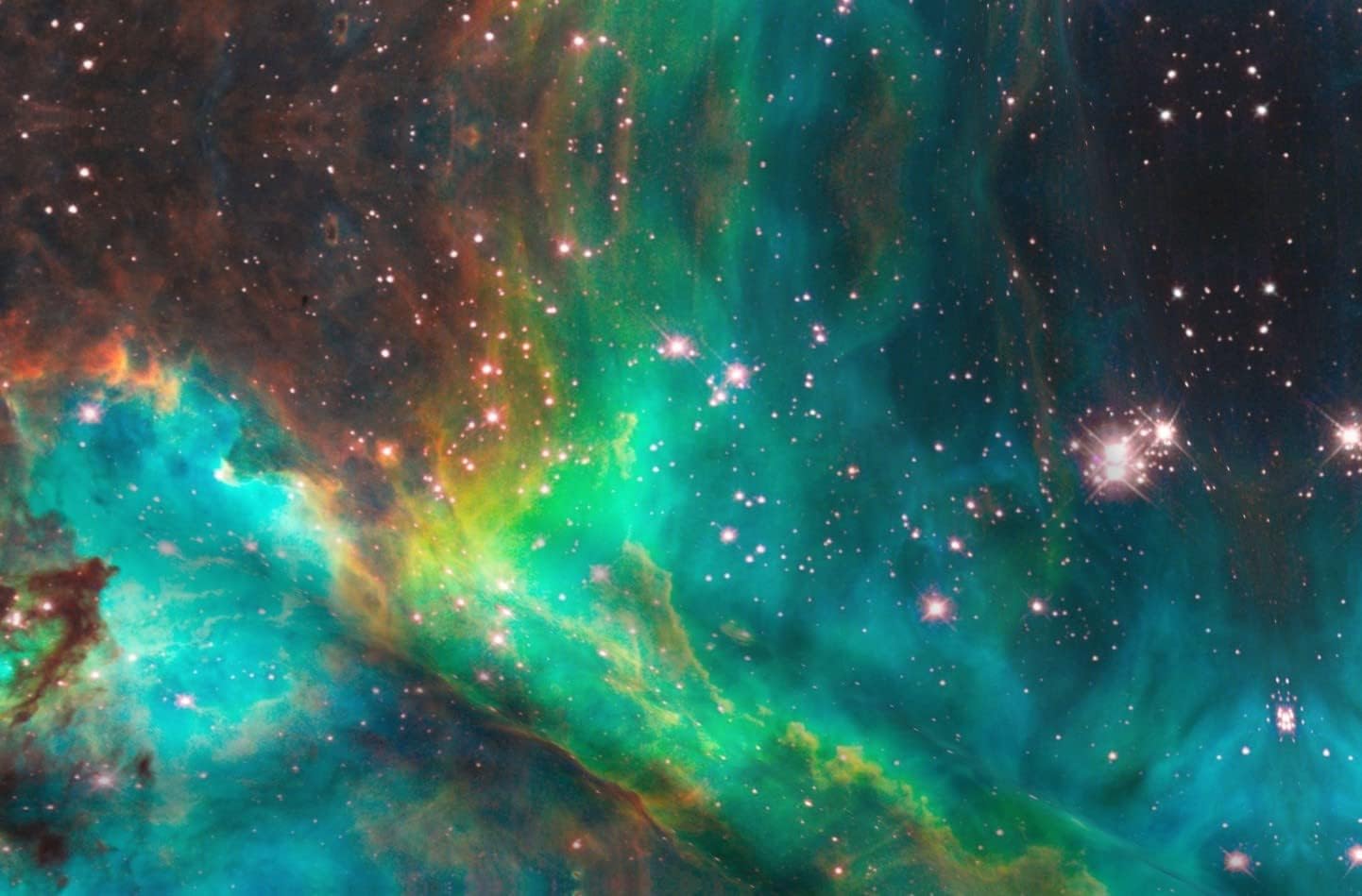 Spoonflower Fabric - Nebula Space Galaxy Stars Celestial Printed on Cotton Poplin Fabric by The Yard - Sewing Shirting Quilting Dresses Apparel Crafts