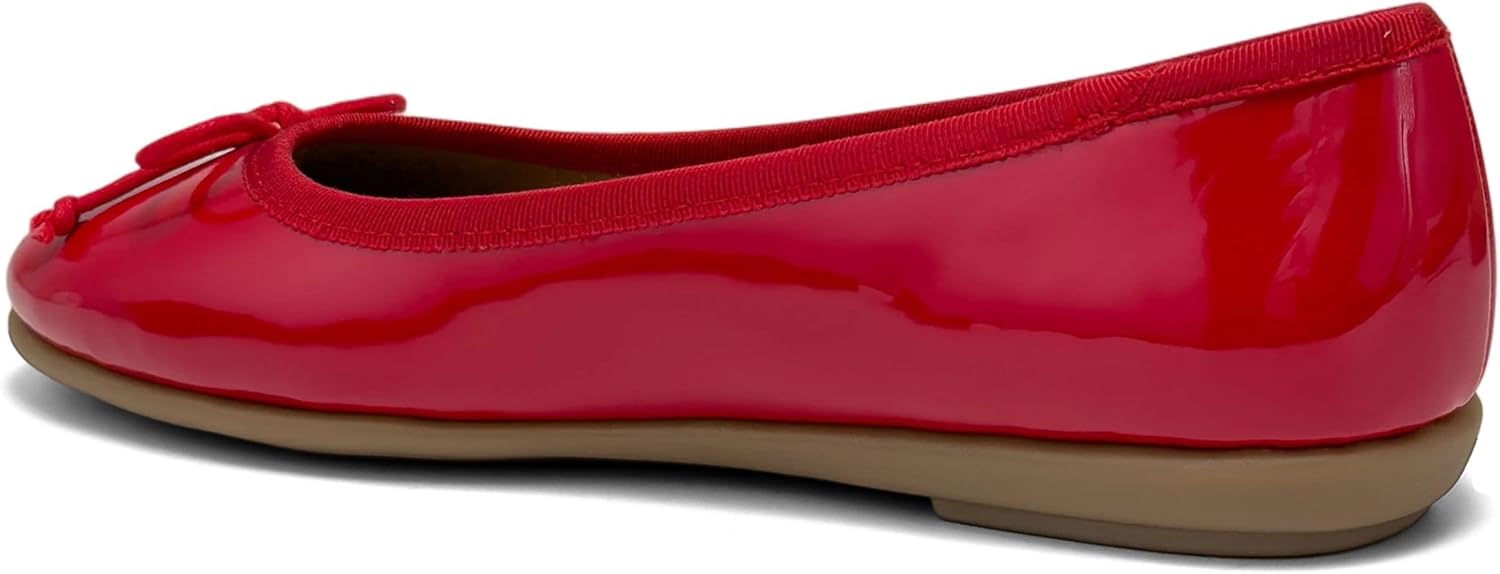 Aerosoles Women's HOMEBET Ballet Flat, Rich Red Patent, 8.5M