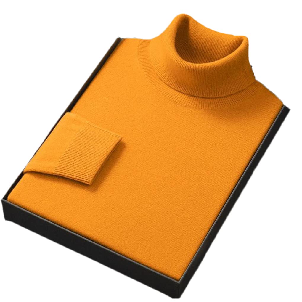 Maglione dolcevita da uomo Autunno Inverno Roll Neck Warmer per gli uomini Maglione lavorato a maglia solido Mantieni caldo Maglione maschile