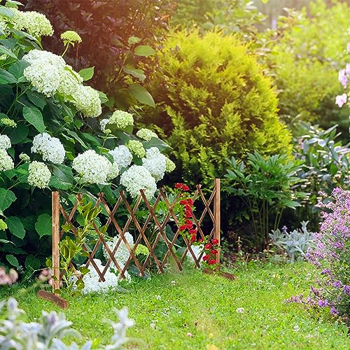 Celosía de pie extensible 185 cm Relaxdays soporte plantas enredaderas madera 3