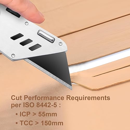 Miniatura 20 de Vickay SK5 - Paquete de 60 cuchillas de repuesto de acero resistente con estuche de plástico, cuchillas de afeitar de tamaño estándar