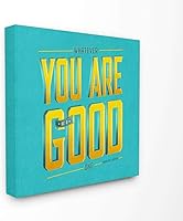 Vista 1 de Stupell Industries Be A Good One - Libro de cómics vintage inspirador azul, diseño del artista Ester Kay, arte de pared, 30 x 1.5 x 30 pulgadas