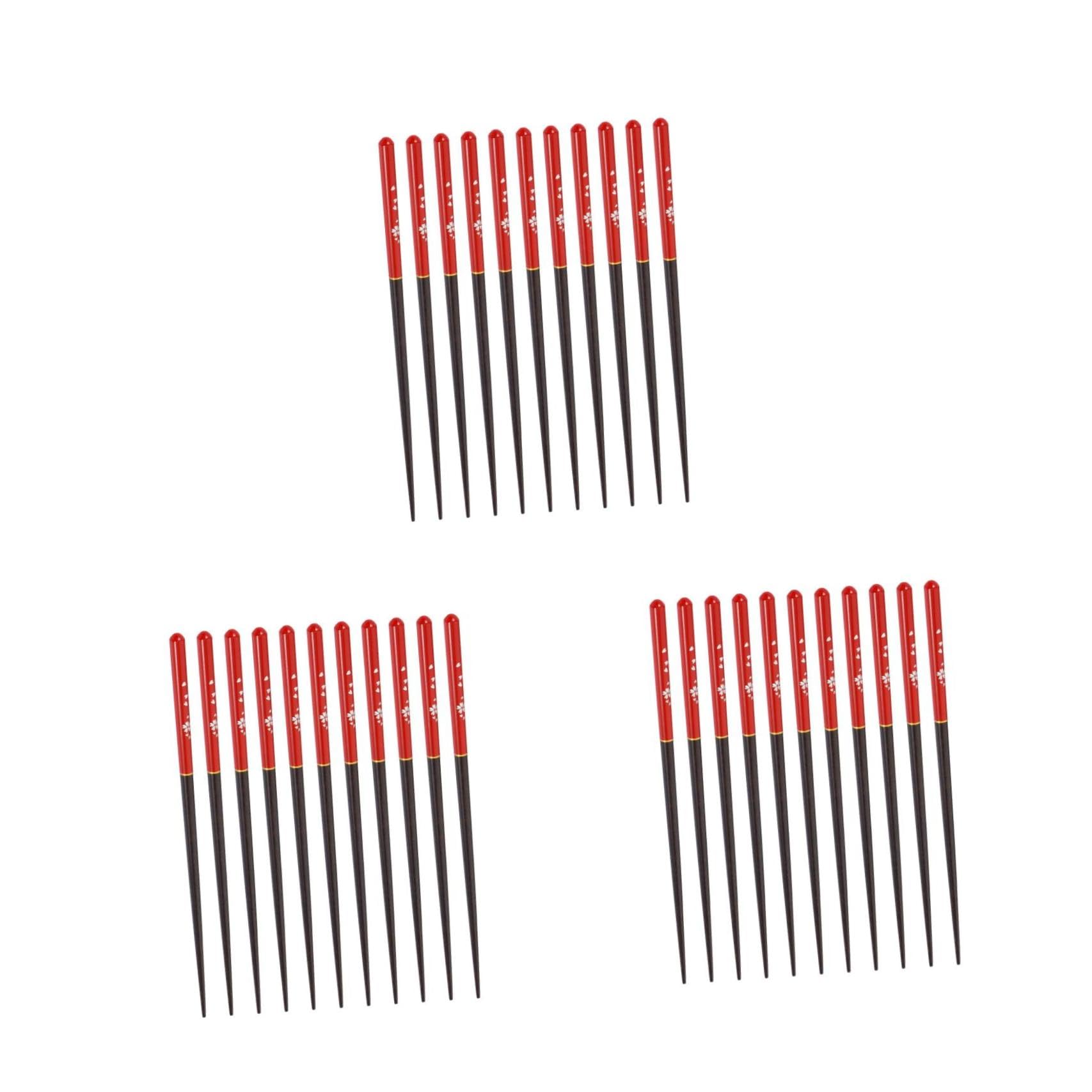 Amosfun 18 Paires De Baguettes Japonaises Baguettes Coréennes Imprimées Japonaises De Cheveux es De Maison Réutilisables Couverts Pour Bois