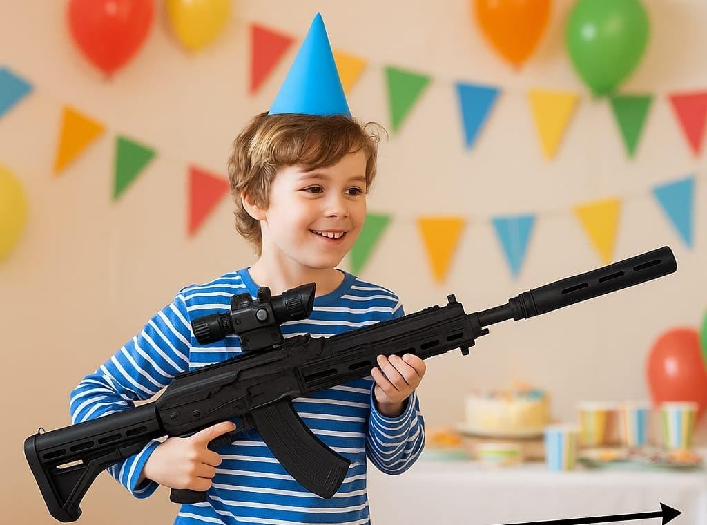 Assorted 99CM Long Pubg Toy Gun With1000 BB Bullets/Military Style/ AK47/AKM for Kids to Play-image-26