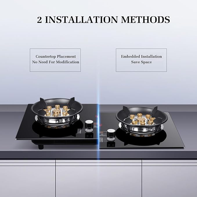 Estufa de Gas 2 Puestos 5.2KW con Temporizador y Protección de Apagado miniatura 7
